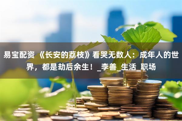 易宝配资 《长安的荔枝》看哭无数人：成年人的世界，都是劫后余生！_李善_生活_职场
